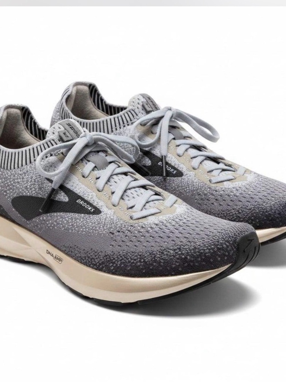Brooks Women’s Levitate 2 Grey Gradient Knit Running Shoes Size 6